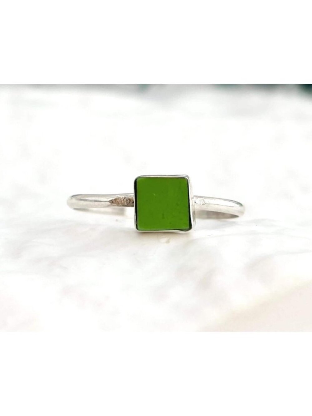 Zuni Angie Rosetta Gaspeite Delicate Sterling Silver 925 Vintage Ring